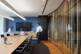 办公室石膏板造型顶效果图