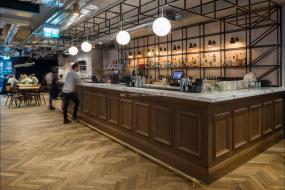 裸顶办公室装潢设计效果图片