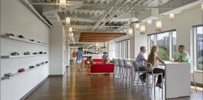 石膏板办公室隔断装潢设计效果图片