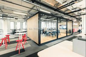 办公室成品玻璃隔断效果图片