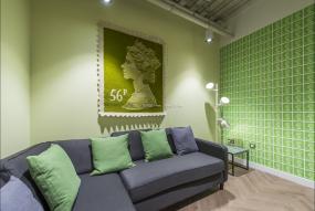 高档石膏板办公室隔断装修效果图