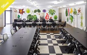 日本办公室装修实物图片