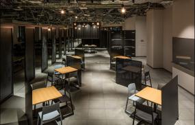 黑色调办公室装修效果图片