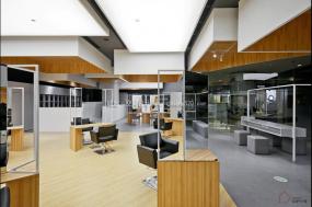 个性风格理发店装潢效果图