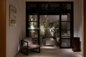 高端个性风格理发店装修效果图