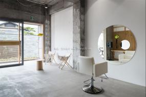 复古风格发廊装潢效果图