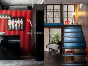 复古风格发廊装饰设计效果图