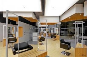 2019年个性风格理发店装修效果图