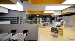 2019个性风格理发店装修效果图