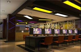 高档网咖装修图片