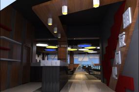 最新主题网咖装修设计效果图