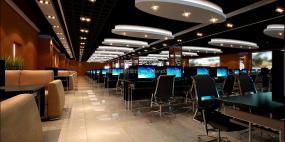 主题网咖装潢设计效果图片