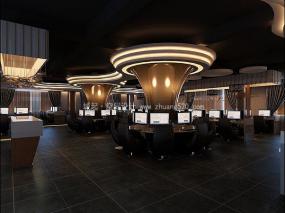 最新主题网咖装饰效果图