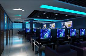 高档主题网咖装修效果图