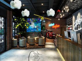 主题网咖装潢图片