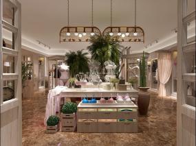 女士内衣店装修高清效果图