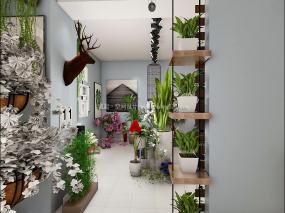 高档鲜花店装修效果图