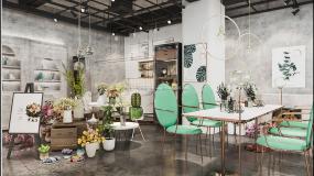 鲜花店装修实景图片