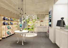 高端鲜花店装修效果图