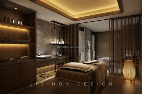 美容spa会所装潢效果图片