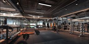 上海健身房装修高清图片