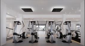 上海健身房装饰效果图