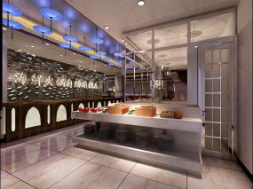 自助火锅店装修高清图片