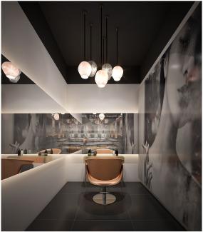 时尚美发店装饰效果图