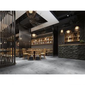 自助火锅店装修实物图片