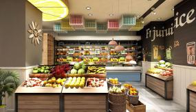 水果店装饰效果图