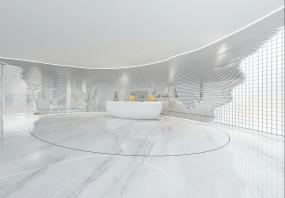 2019年办公室隔断墙装修效果图