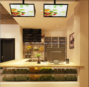 最新水果店设计装饰效果图片