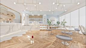 烘焙蛋糕店装饰设计效果图片