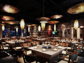 最新自助火锅店设计装修图片