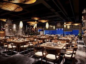 最新自助火锅店设计装饰效果图片