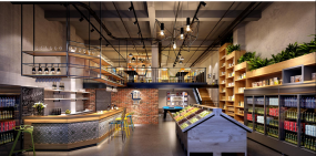 水果店设计装饰图