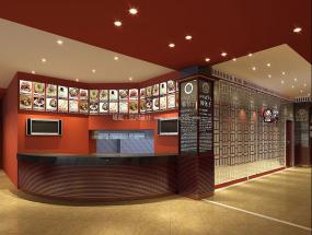 高档中式快餐厅装修图片