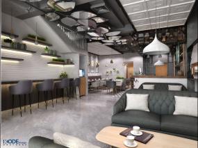 咖啡馆装修实物图片