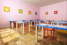 幼儿培训学校装修高清效果图