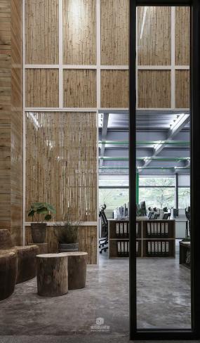 美式风格办公室装潢效果图