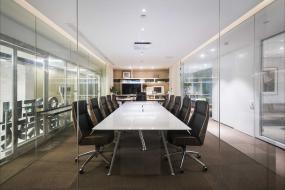 现代中式办公室装潢效果图片