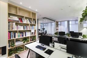 2019现代中式办公室装修效果图