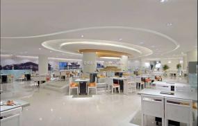 高档牛肉火锅店装修图片