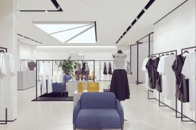 高档外贸服装店装修图片