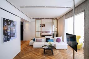 高端白领公寓装修效果图