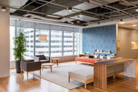 最新简洁办公室装饰实景图