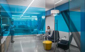 旅游服务公司办公室设计装饰效果图