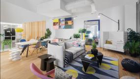 最新音乐传媒公司办公室装修设计效果图