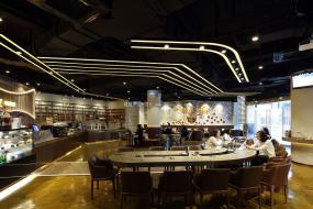 高档特色甜品店装修效果图