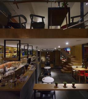连锁奶茶店装潢效果图